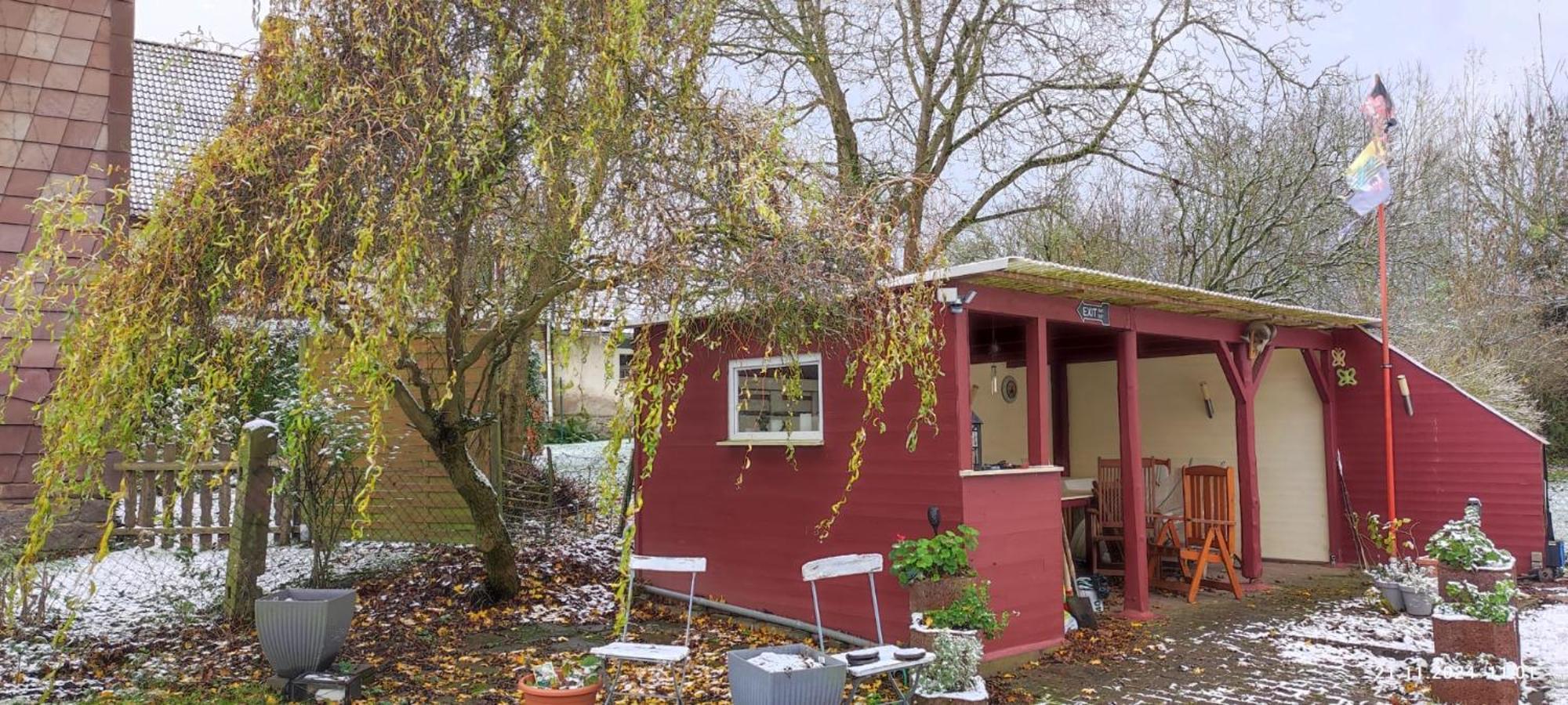 Fachwerkhaus In Deensen - Solling-Vogler-Naturschutzgebiet Apartment Bagian luar foto